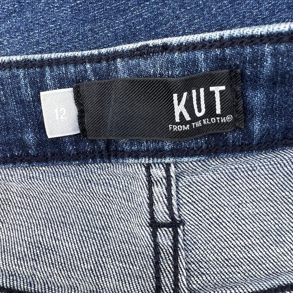 Kut From The Kloth Jeans Women's 12 Blue Juliet Slouchy Boyfriend Button Fly - Picture 8 of 16